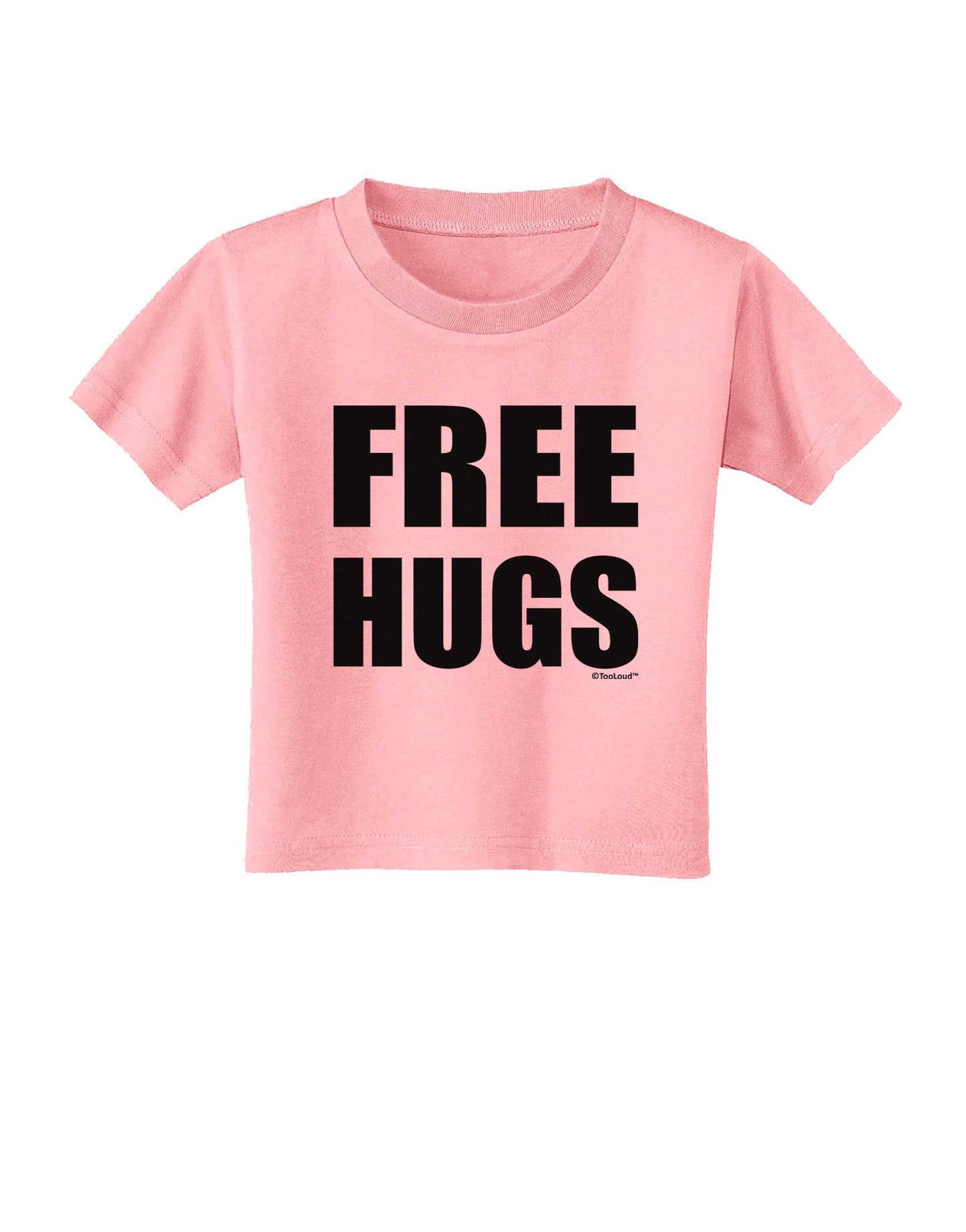 Free Hugs Toddler T-Shirt-Toddler T-Shirt-TooLoud-Candy-Pink-2T-Davson Sales