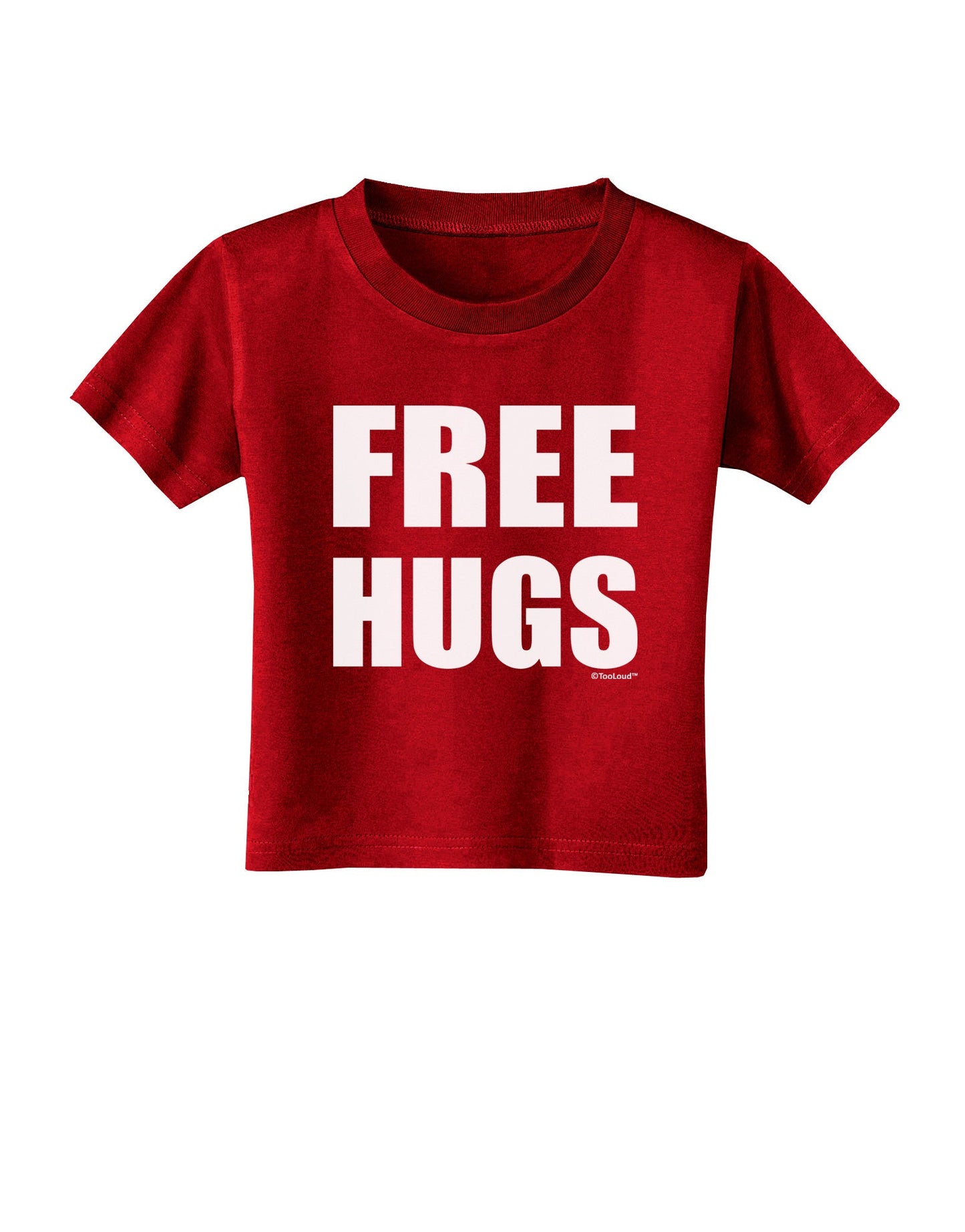 Free Hugs Toddler T-Shirt Dark-Toddler T-Shirt-TooLoud-Red-2T-Davson Sales