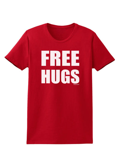 Free Hugs Womens Dark T-Shirt-Womens T-Shirt-TooLoud-Red-X-Small-Davson Sales