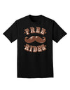 Free Mustache Rides Adult Dark T-Shirt-Mens T-Shirt-TooLoud-Black-Small-Davson Sales