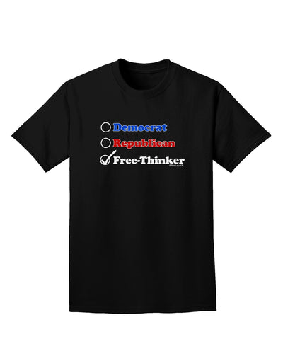 Free Thinker Checklist Adult Dark T-Shirt-Mens T-Shirt-TooLoud-Black-Small-Davson Sales