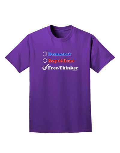 Free Thinker Checklist Adult Dark T-Shirt-Mens T-Shirt-TooLoud-Purple-Small-Davson Sales