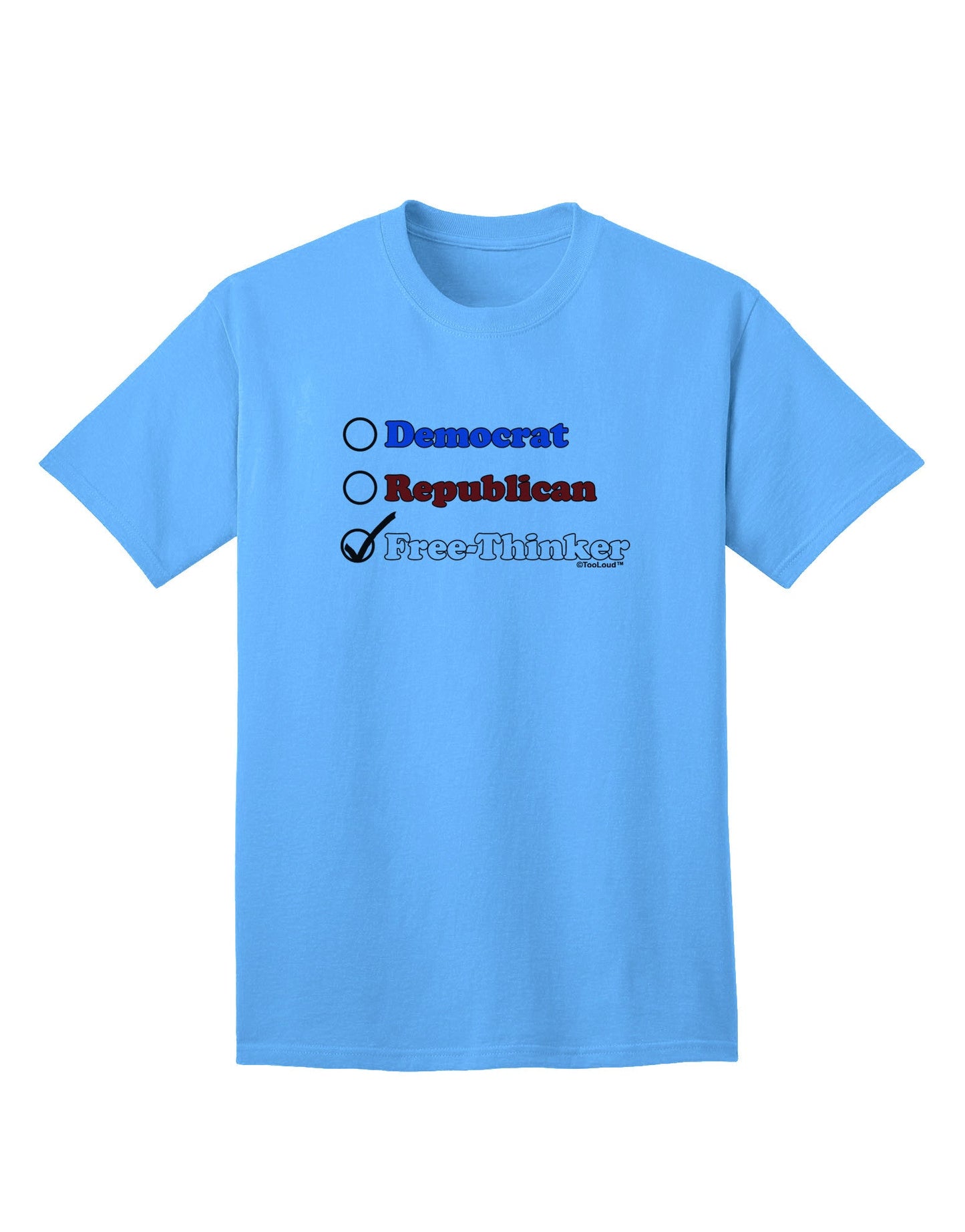 Free Thinker Checklist Adult T-Shirt-unisex t-shirt-TooLoud-Aquatic-Blue-Small-Davson Sales