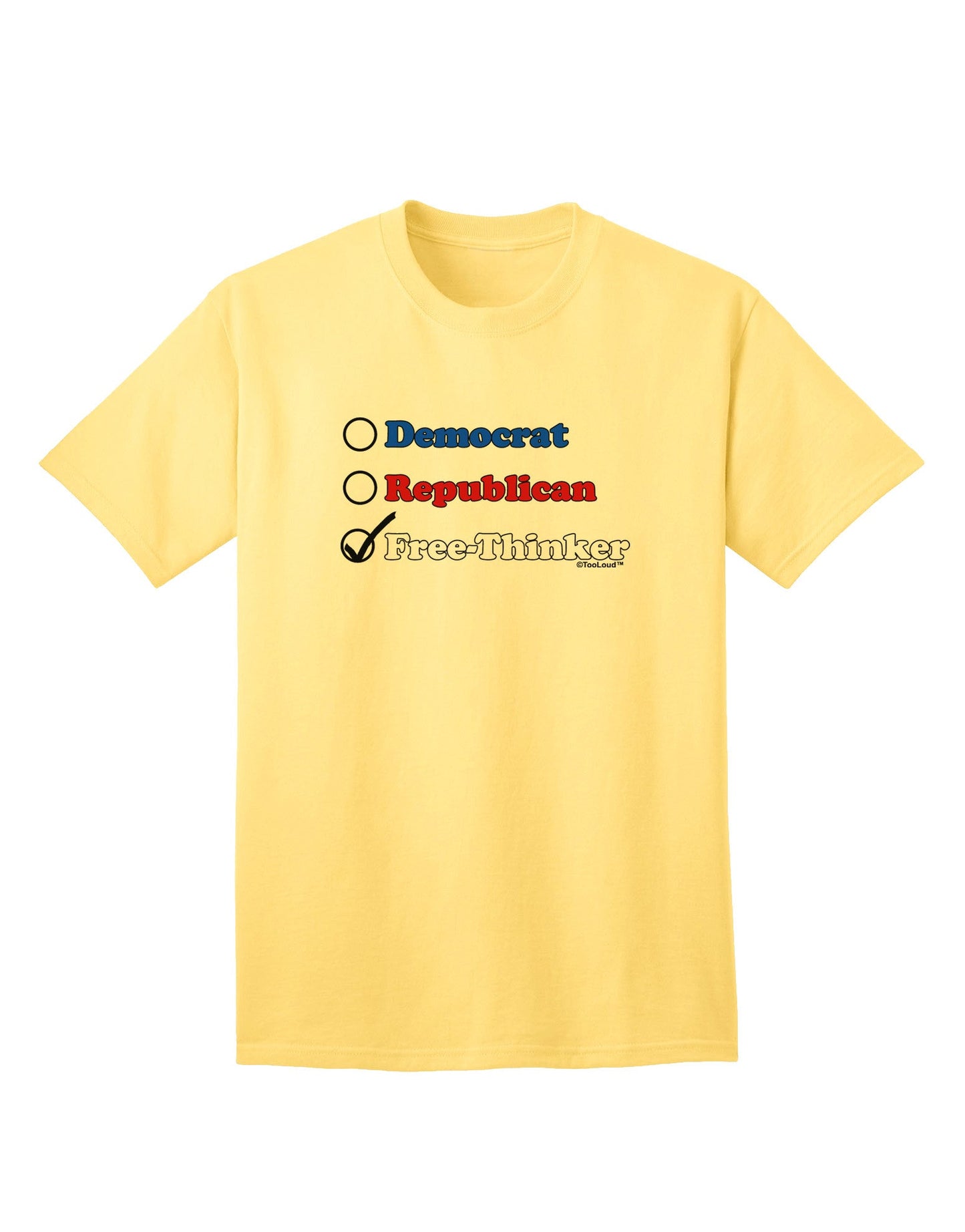Free Thinker Checklist Adult T-Shirt-unisex t-shirt-TooLoud-Yellow-Small-Davson Sales