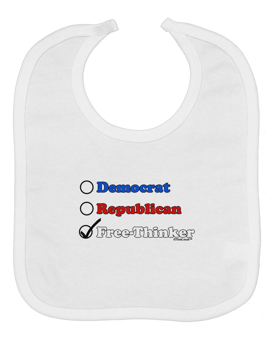 Free Thinker Checklist Baby Bib