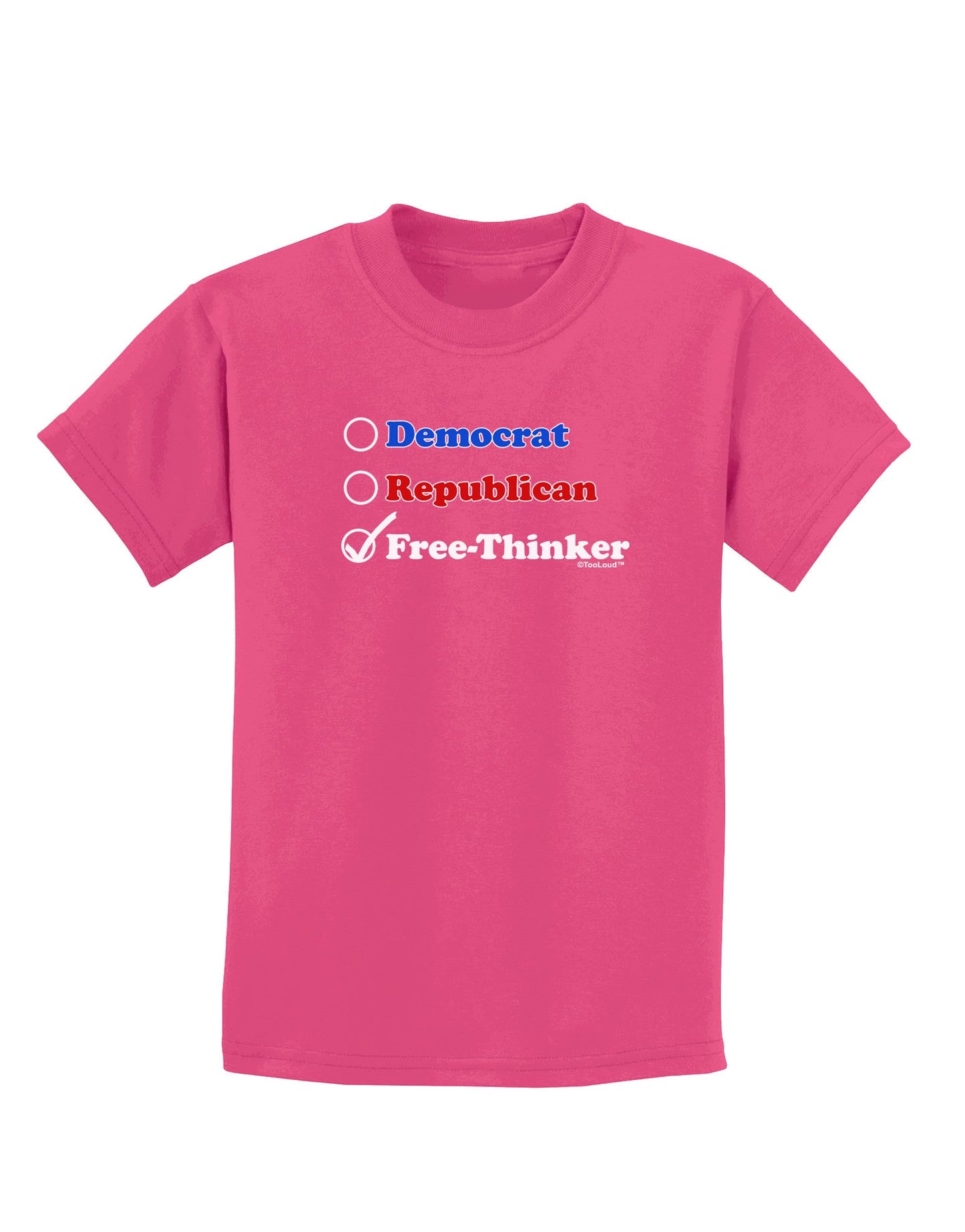 Free Thinker Checklist Childrens Dark T-Shirt-Childrens T-Shirt-TooLoud-Sangria-X-Small-Davson Sales
