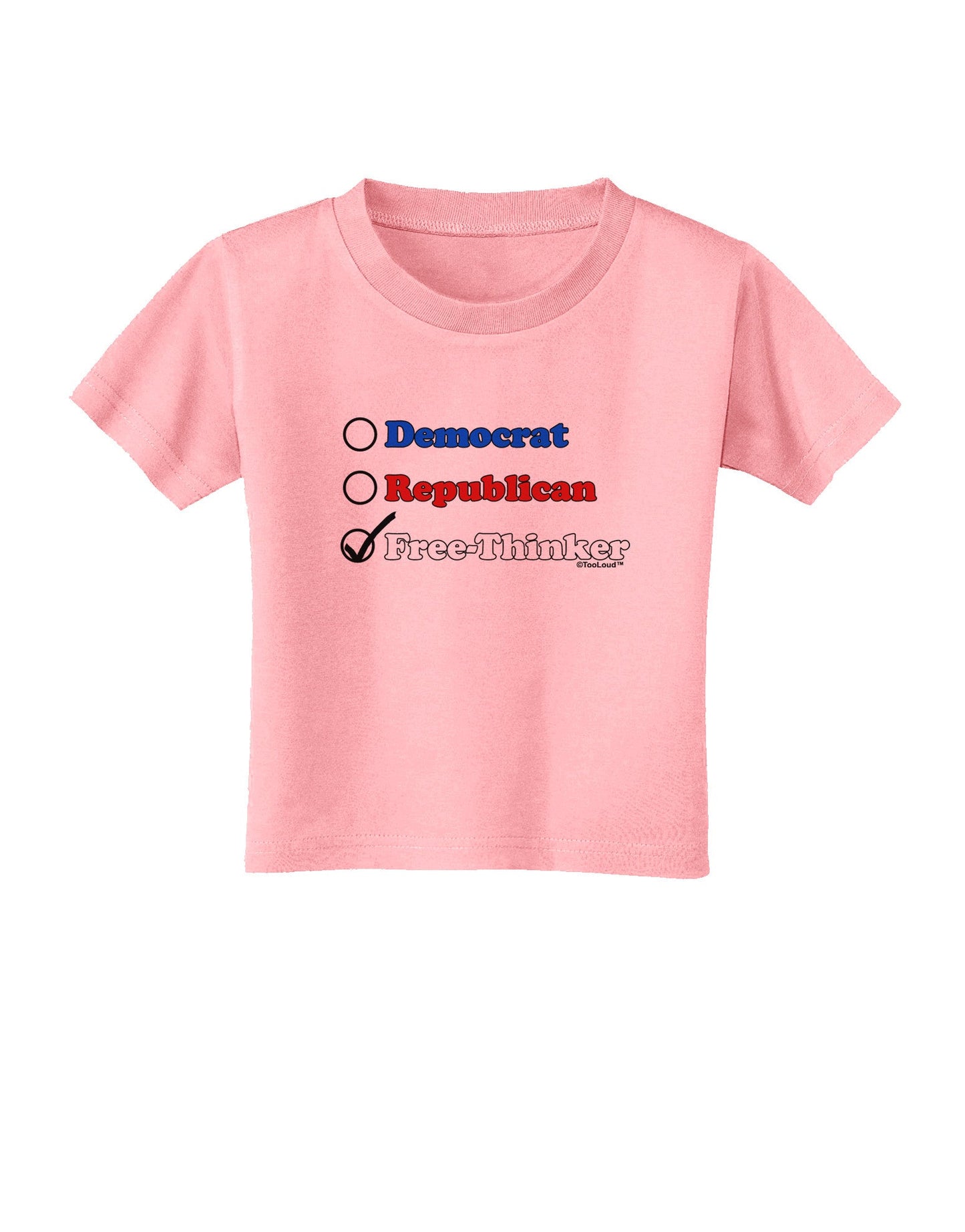 Free Thinker Checklist Toddler T-Shirt-Toddler T-Shirt-TooLoud-Candy-Pink-2T-Davson Sales