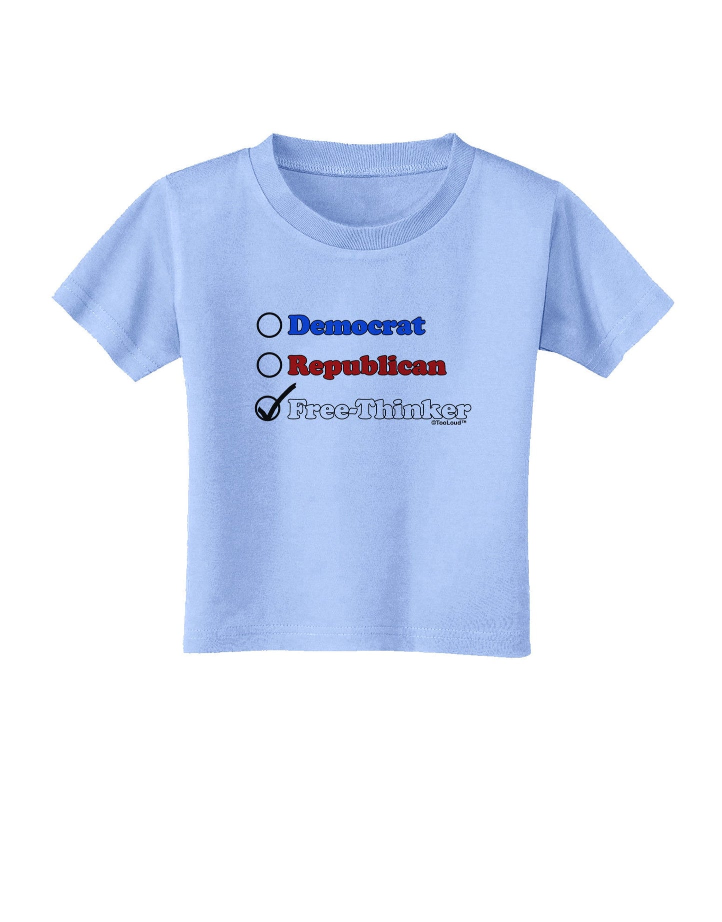 Free Thinker Checklist Toddler T-Shirt-Toddler T-Shirt-TooLoud-Aquatic-Blue-2T-Davson Sales