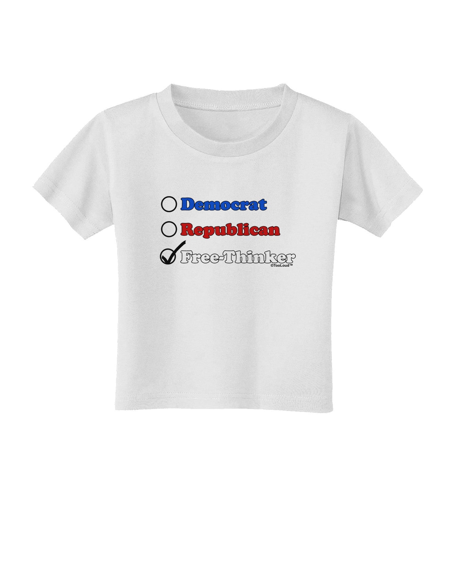 Free Thinker Checklist Toddler T-Shirt-Toddler T-Shirt-TooLoud-White-2T-Davson Sales