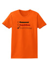 Free Thinker Checklist Womens T-Shirt-Womens T-Shirt-TooLoud-Orange-X-Small-Davson Sales