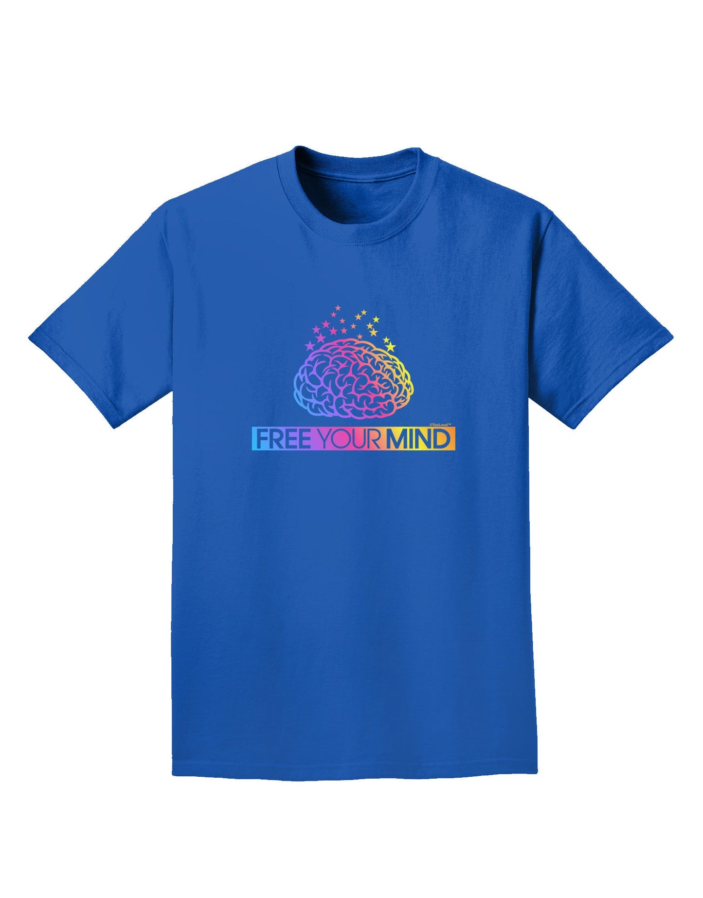 Free Your Mind Adult Dark T-Shirt-Mens T-Shirt-TooLoud-Royal-Blue-Small-Davson Sales