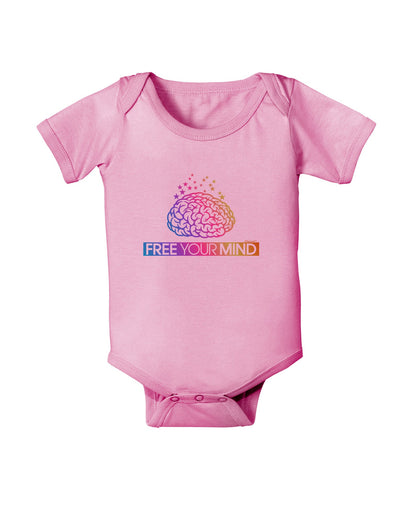 Free Your Mind Baby Romper Bodysuit-Baby Romper-TooLoud-Pink-06-Months-Davson Sales