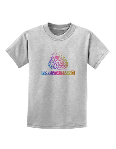 Free Your Mind Childrens T-Shirt-Childrens T-Shirt-TooLoud-AshGray-X-Small-Davson Sales