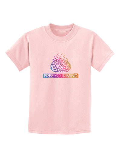 Free Your Mind Childrens T-Shirt-Childrens T-Shirt-TooLoud-PalePink-X-Small-Davson Sales