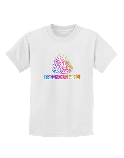 Free Your Mind Childrens T-Shirt-Childrens T-Shirt-TooLoud-White-X-Small-Davson Sales