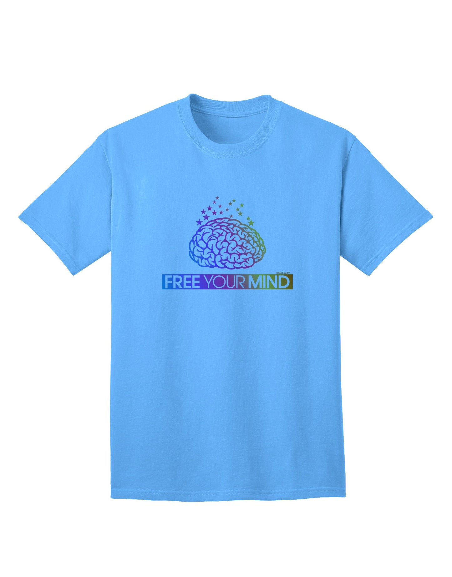 Free Your Mind Premium Adult T-Shirt - Embrace Individuality-Mens T-shirts-TooLoud-Aquatic-Blue-Small-Davson Sales