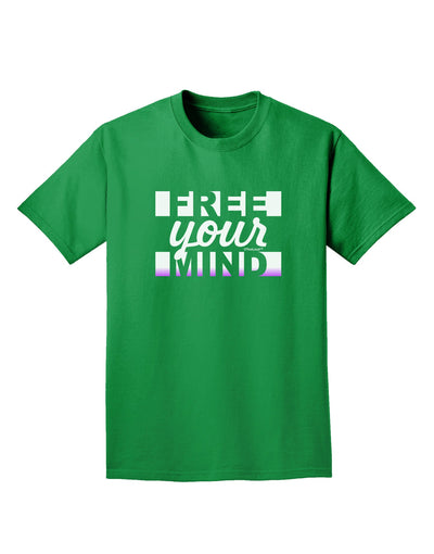 Free Your Mind Text Adult Dark T-Shirt-Mens T-Shirt-TooLoud-Kelly-Green-Small-Davson Sales