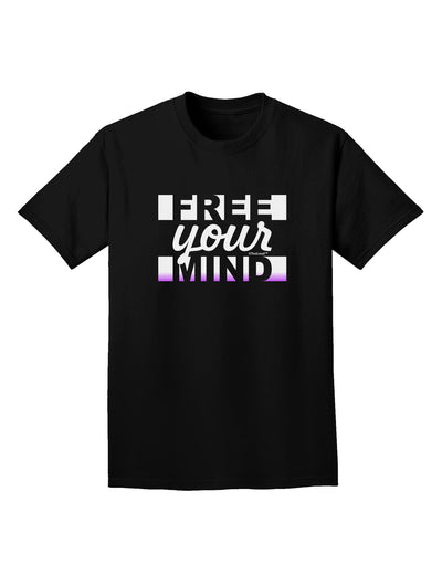 Free Your Mind Text Adult Dark T-Shirt-Mens T-Shirt-TooLoud-Black-Small-Davson Sales