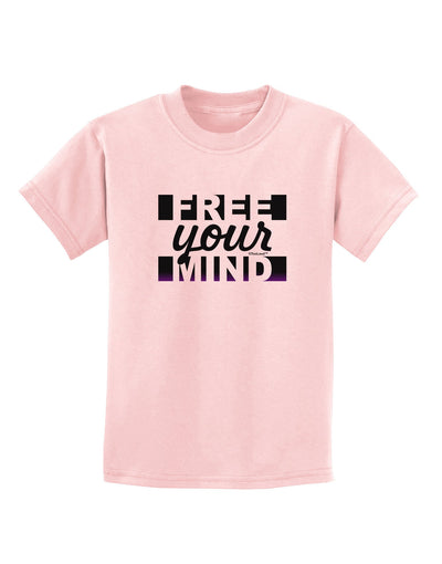 Free Your Mind Text Childrens T-Shirt-Childrens T-Shirt-TooLoud-PalePink-X-Small-Davson Sales