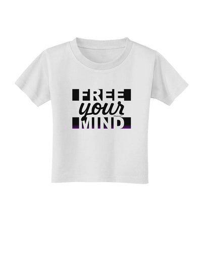 Free Your Mind Text Toddler T-Shirt-Toddler T-Shirt-TooLoud-White-2T-Davson Sales