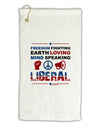 Freedom Fighting Liberal Micro Terry Gromet Golf Towel 11&#x22;x19-Golf Towel-TooLoud-White-Davson Sales