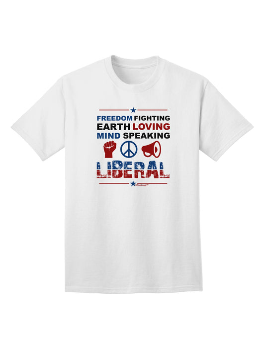 Freedom Fighting Liberal - Premium Adult T-Shirt for the Progressive Mindset-Mens T-shirts-TooLoud-White-Small-Davson Sales
