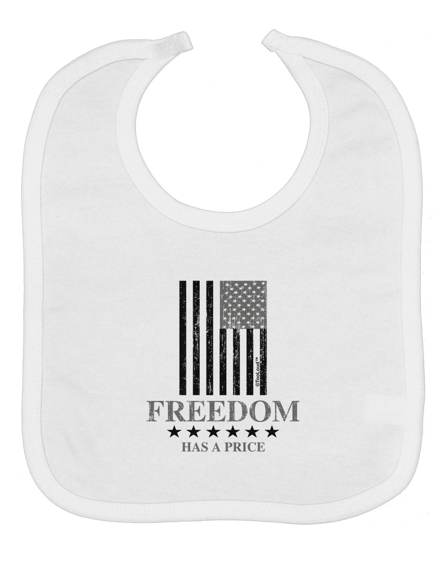 Freedom Flag BnW Baby Bib