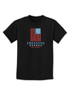 Freedom Flag Color Childrens Dark T-Shirt-Childrens T-Shirt-TooLoud-Black-X-Small-Davson Sales