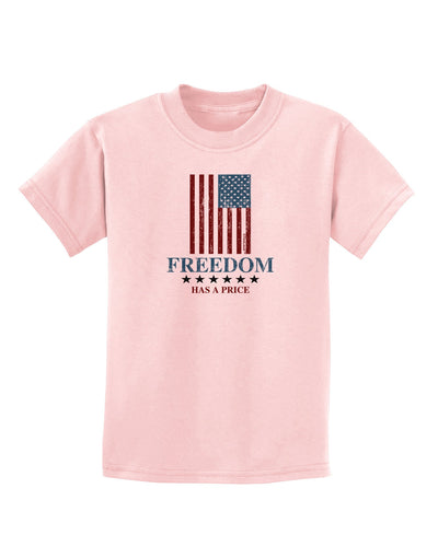 Freedom Flag Color Childrens T-Shirt-Childrens T-Shirt-TooLoud-PalePink-X-Small-Davson Sales