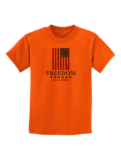 Freedom Flag Color Childrens T-Shirt-Childrens T-Shirt-TooLoud-Orange-X-Small-Davson Sales