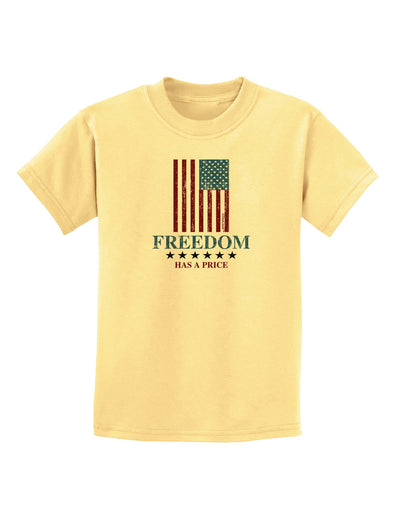 Freedom Flag Color Childrens T-Shirt-Childrens T-Shirt-TooLoud-Daffodil-Yellow-X-Small-Davson Sales