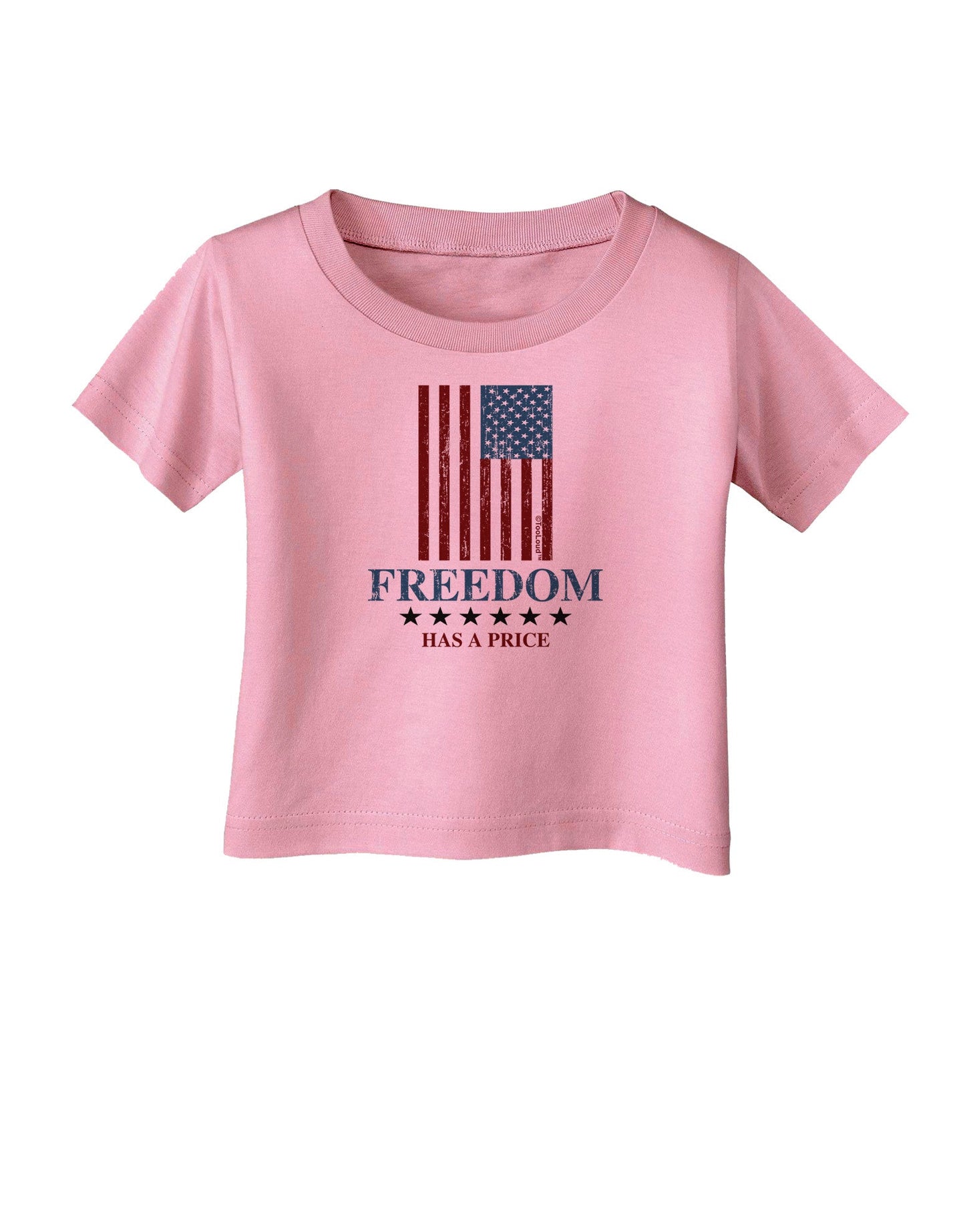 Freedom Flag Color Infant T-Shirt-Infant T-Shirt-TooLoud-Candy-Pink-06-Months-Davson Sales
