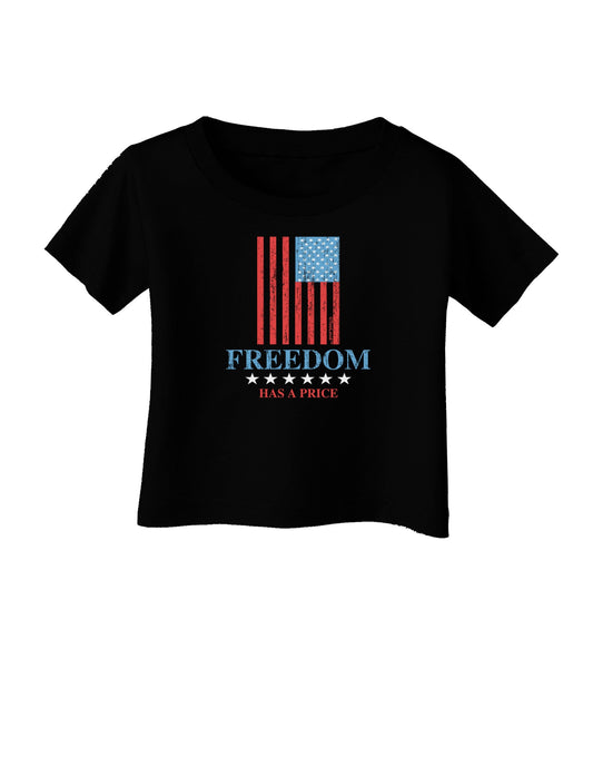 Freedom Flag Color Infant T-Shirt Dark-Infant T-Shirt-TooLoud-Black-06-Months-Davson Sales