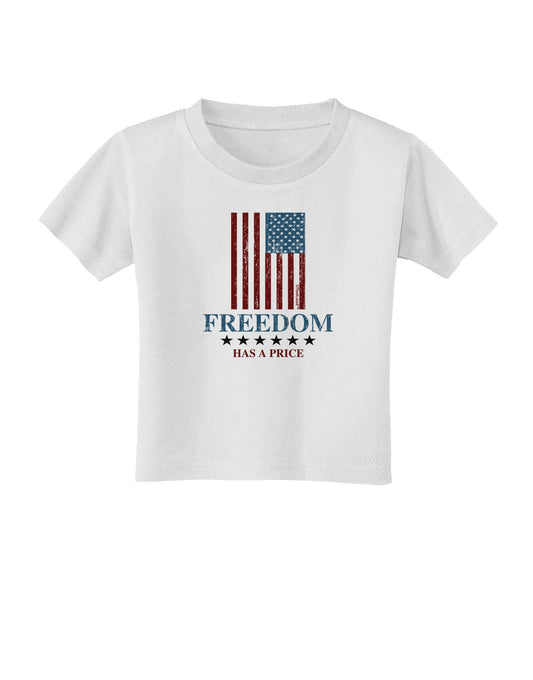 Freedom Flag Color Toddler T-Shirt-Toddler T-Shirt-TooLoud-White-2T-Davson Sales