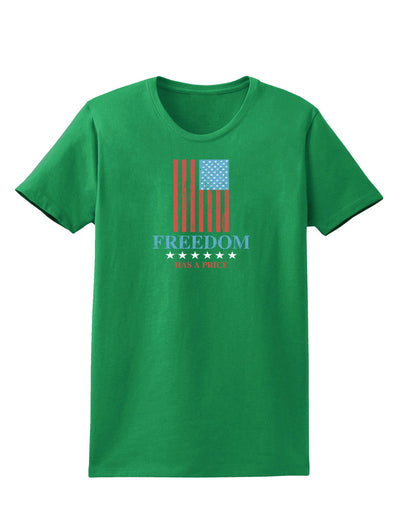 Freedom Flag Color Womens Dark T-Shirt-TooLoud-Kelly-Green-X-Small-Davson Sales