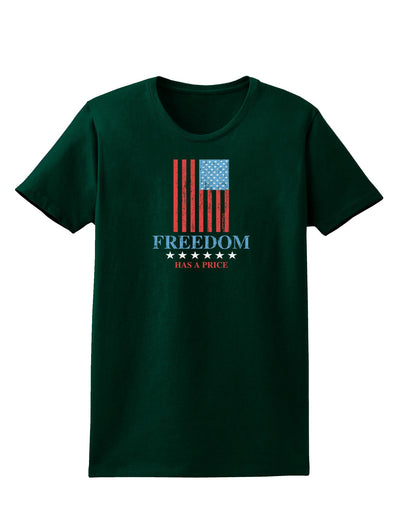 Freedom Flag Color Womens Dark T-Shirt-TooLoud-Forest-Green-Small-Davson Sales