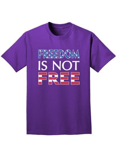 Freedom Is Not Free Adult Dark T-Shirt-Mens T-Shirt-TooLoud-Purple-Small-Davson Sales