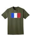 French Flag - France Adult Dark T-Shirt by TooLoud-Mens T-Shirt-TooLoud-Military-Green-Small-Davson Sales