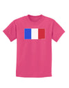 French Flag - France Childrens Dark T-Shirt by TooLoud-Childrens T-Shirt-TooLoud-Sangria-X-Small-Davson Sales