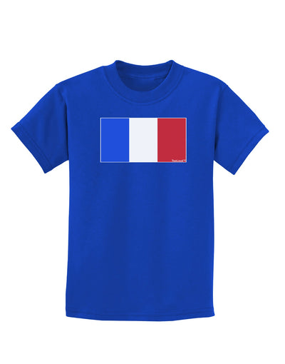 French Flag - France Childrens Dark T-Shirt by TooLoud-Childrens T-Shirt-TooLoud-Royal-Blue-X-Small-Davson Sales