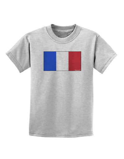 French Flag - France Childrens T-Shirt by TooLoud-Childrens T-Shirt-TooLoud-AshGray-X-Small-Davson Sales