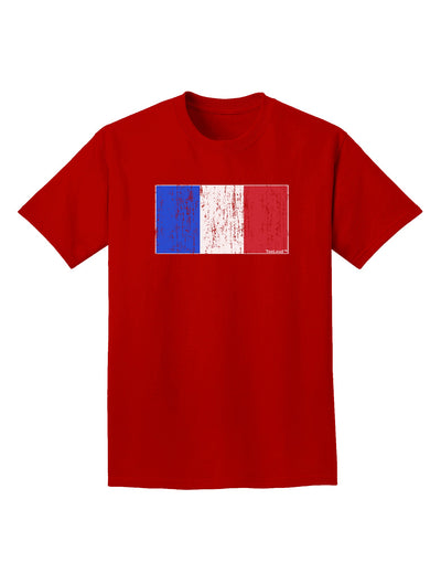 French Flag - France Distressed Adult Dark T-Shirt by TooLoud-Mens T-Shirt-TooLoud-Red-Small-Davson Sales