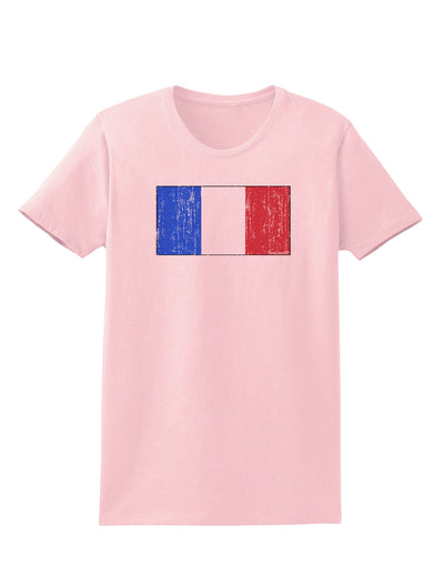 French Flag - France Distressed Womens T-Shirt by TooLoud-Womens T-Shirt-TooLoud-PalePink-X-Small-Davson Sales