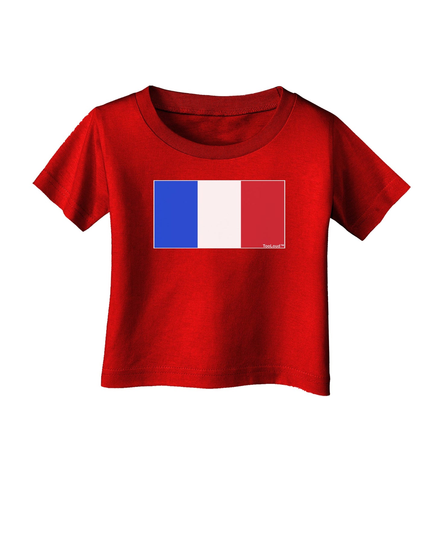 French Flag - France Infant T-Shirt Dark by TooLoud-Infant T-Shirt-TooLoud-Red-06-Months-Davson Sales