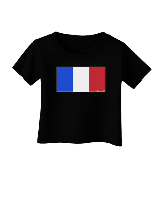 French Flag - France Infant T-Shirt Dark by TooLoud-Infant T-Shirt-TooLoud-Black-06-Months-Davson Sales