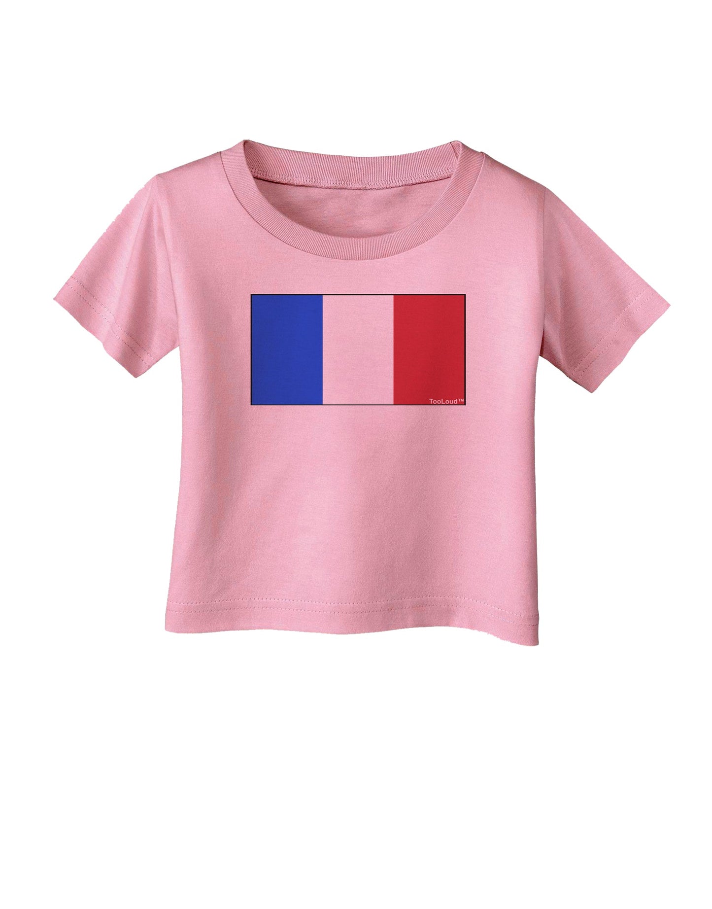 French Flag - France Infant T-Shirt by TooLoud-Infant T-Shirt-TooLoud-Candy-Pink-06-Months-Davson Sales