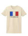 French Flag - France Text Womens T-Shirt by TooLoud-Womens T-Shirt-TooLoud-Natural-X-Small-Davson Sales