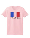 French Flag - France Text Womens T-Shirt by TooLoud-Womens T-Shirt-TooLoud-PalePink-X-Small-Davson Sales