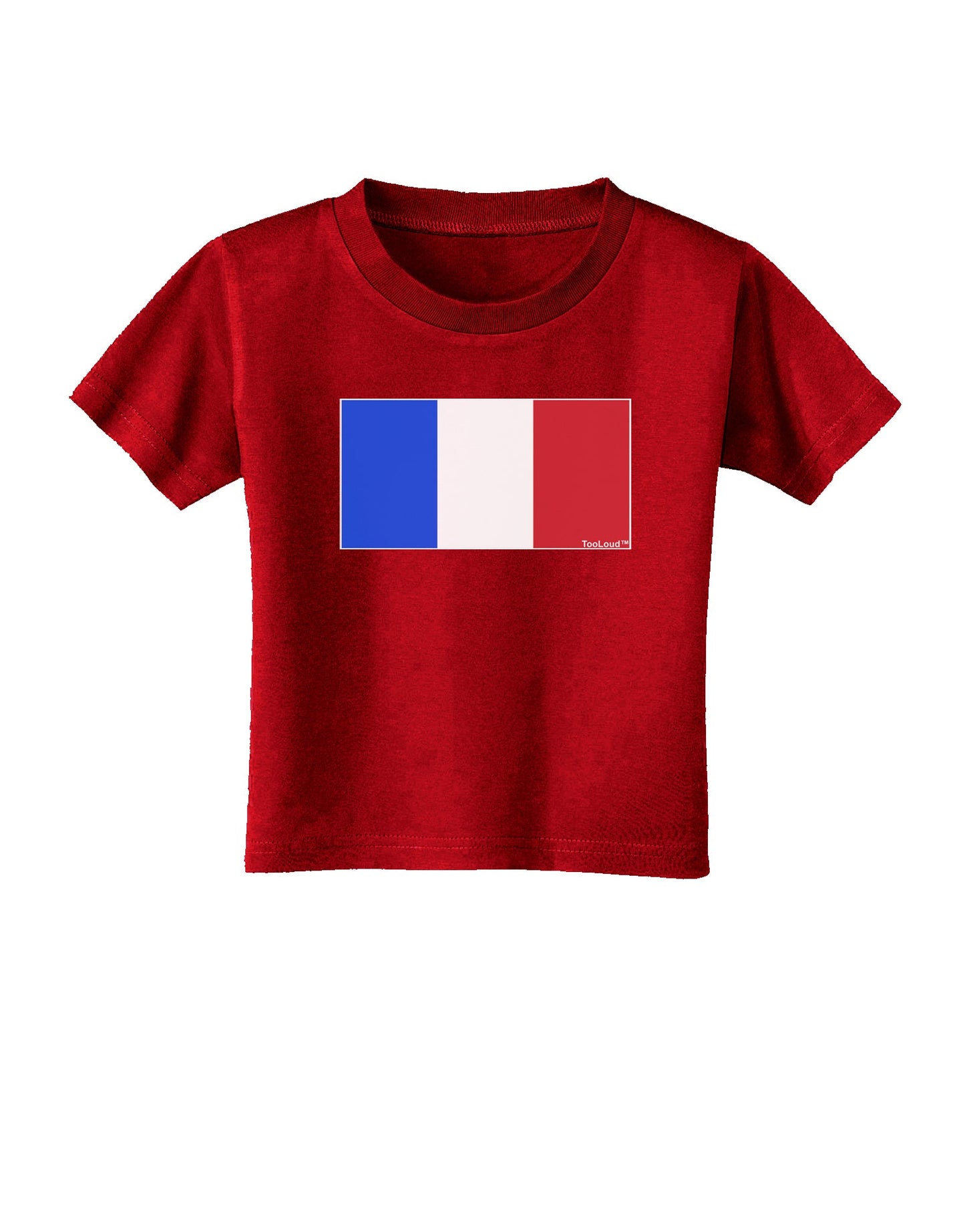 French Flag - France Toddler T-Shirt Dark by TooLoud-Toddler T-Shirt-TooLoud-Red-2T-Davson Sales