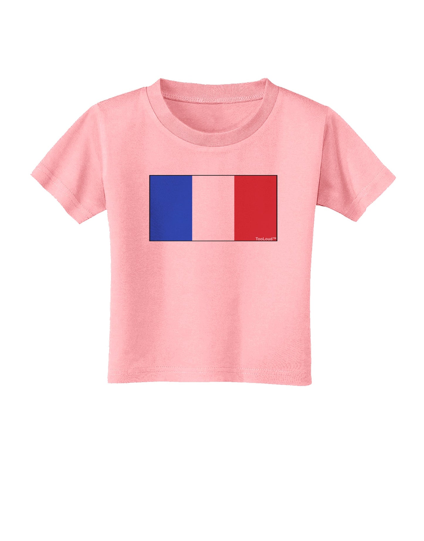 French Flag - France Toddler T-Shirt by TooLoud-Toddler T-Shirt-TooLoud-Candy-Pink-2T-Davson Sales